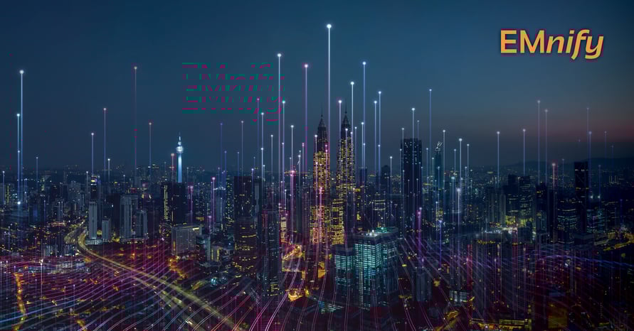 A smart city - connected via numerous IoT service providers